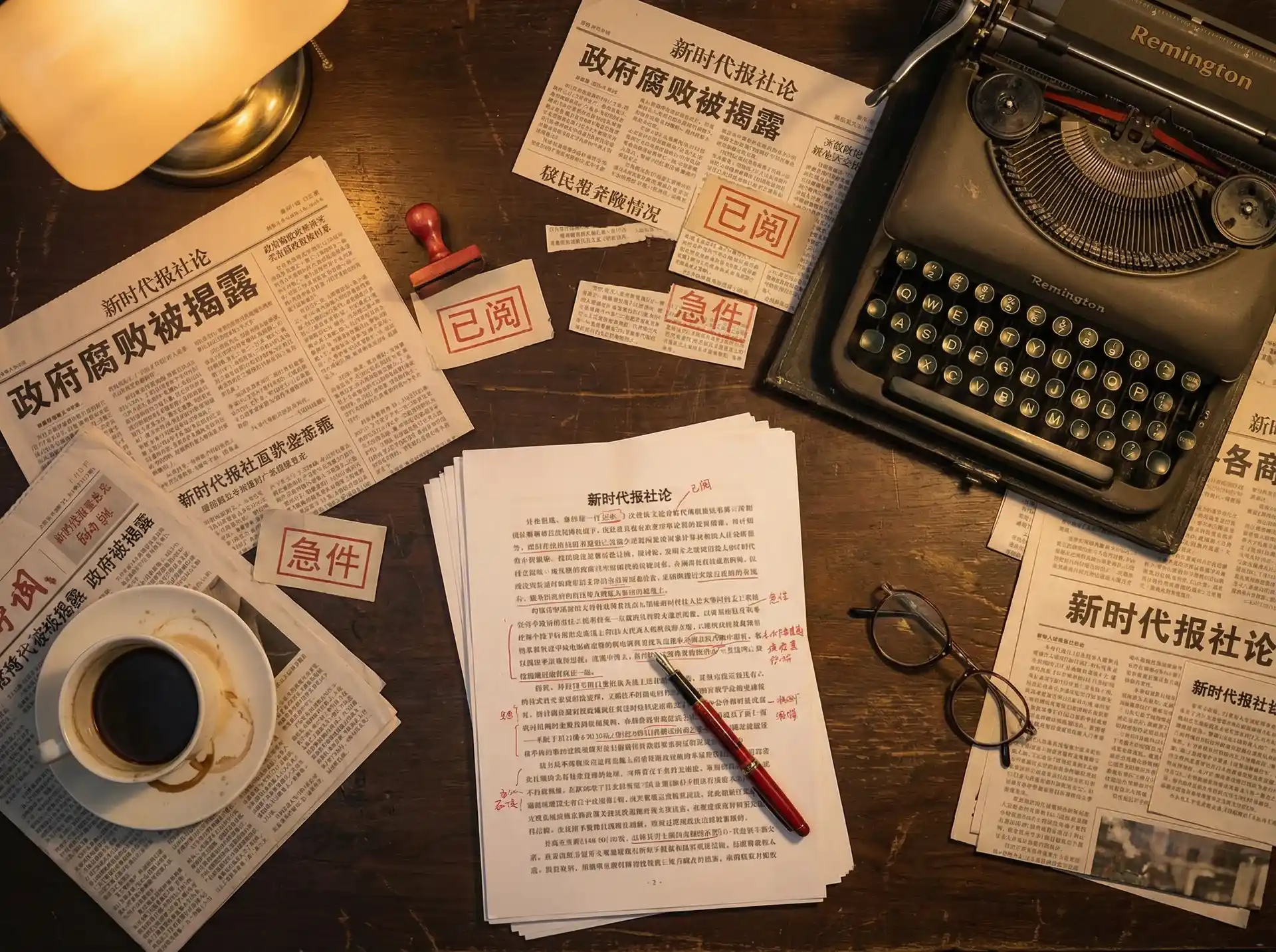 污污软件 - 报社编辑部工作场景